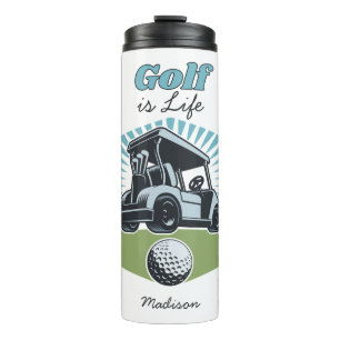 Termo Nombre personalizado Golf es vida