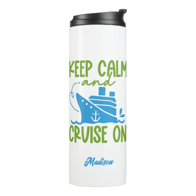 Termo Nombre personalizado Mantener la calma (Rotado hacia la izquierda)