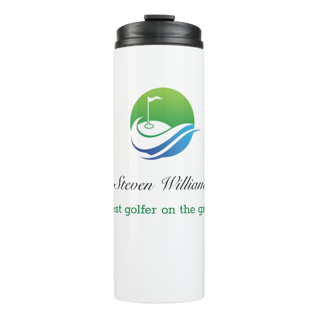Termo Nombre personalizado Mejor Tumbler térmico Golfer (Anverso)