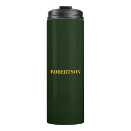Termo Nombre personalizado minimalista verde
