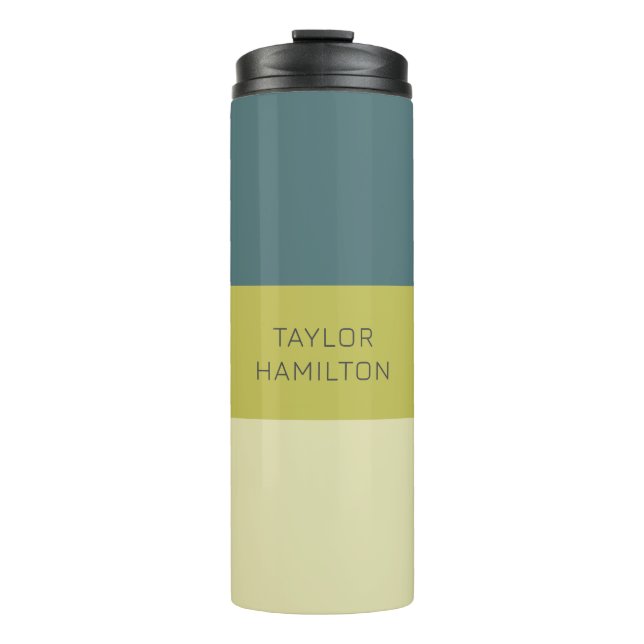 Termo Nombre Personalizado Moderno Sencillo Y Moderno (Anverso)