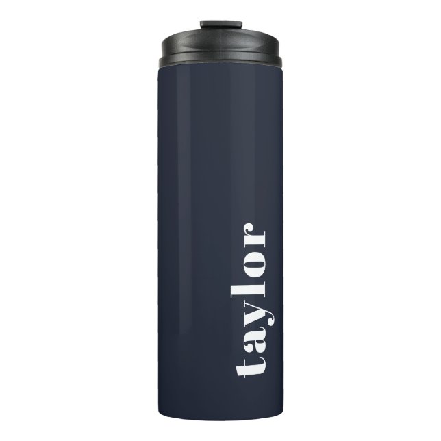 Termo Nombre Personalizado Moderno Sencillo Y Moderno (Anverso)