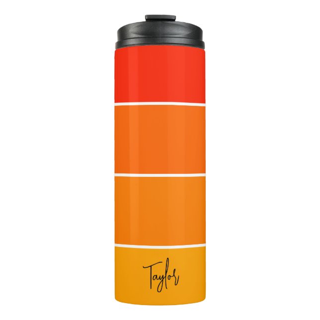 Termo Nombre Personalizado Moderno Simple y Moderno (Anverso)