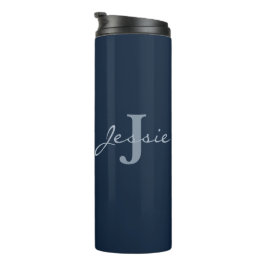 Termo Nombre personalizado Monograma Lotus Pintura