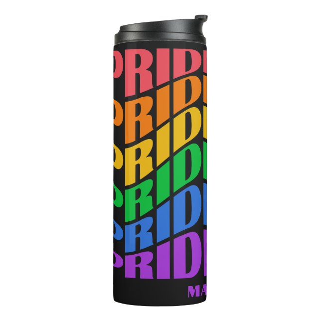 Termo Nombre Personalizado Orgullo (Rotado hacia la izquierda)