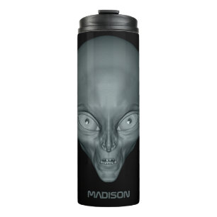 Termo Nombre personalizado OVNI Alien tumbler