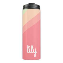 Termo Nombre personalizado Pastel Rainbow Personalizado