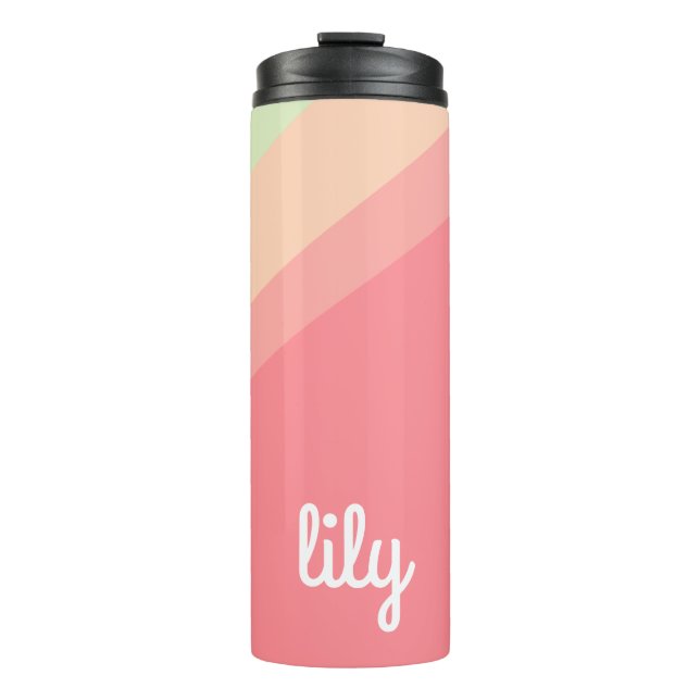 Termo Nombre personalizado Pastel Rainbow Personalizado  (Anverso)