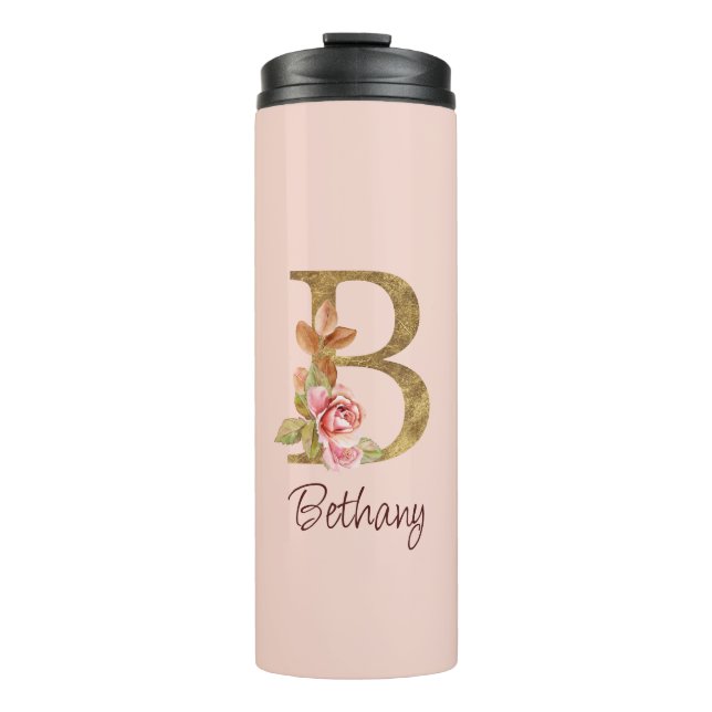 Termo Nombre personalizado Relieve metalizado dorado Rub (Anverso)