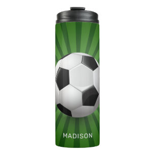 Termo Nombre personalizado Soccer Ball tumbler