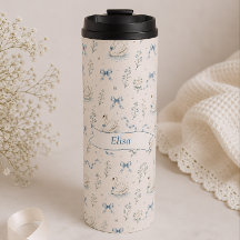 Nombre personalizado Swan Lake Cottagecore Taza El