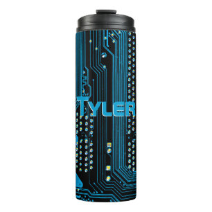 Termo Nombre personalizado, tarjeta de circuito azul, ne