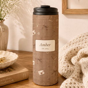 Termo Nombre personalizado Taza de regalo para lectores