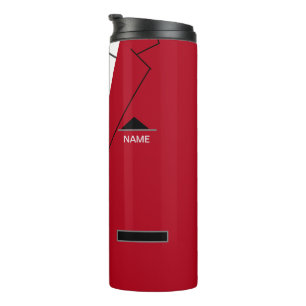 Termo Nombre Personalizado Termal Tumbler Red Suit Neckt