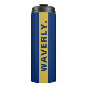 Termo Nombre Personalizado Térmico Azul Marino con Estil