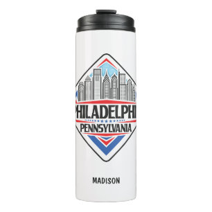 Termo Nombre personalizado / Texto Filadelfia Pennsylvan