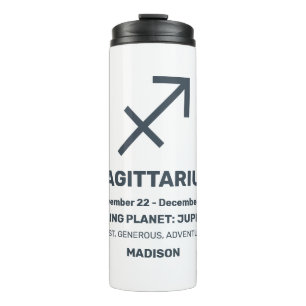 Termo Nombre personalizado / Texto Rótulo zodiaco Sagitt
