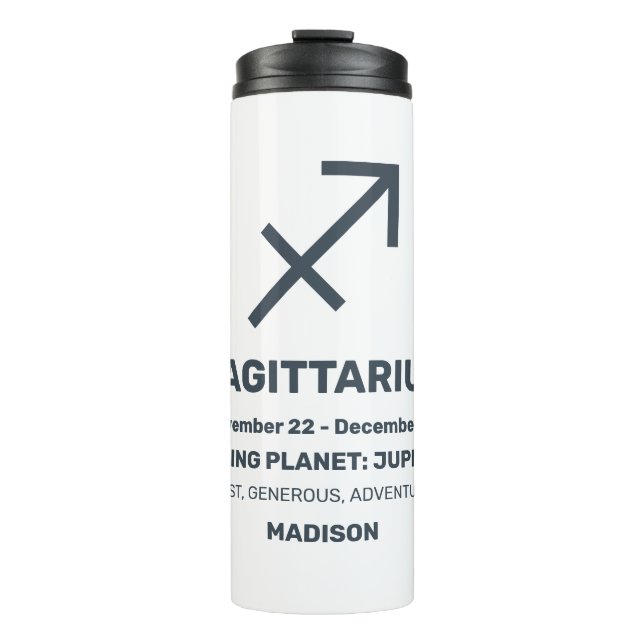 Termo Nombre personalizado / Texto Rótulo zodiaco Sagitt (Anverso)