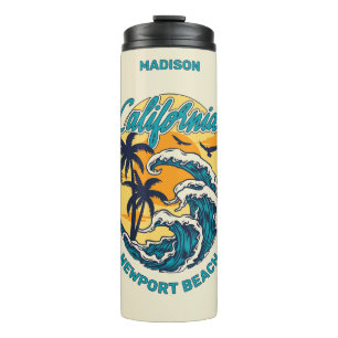 Termo Nombre personalizado / Texto Surfing de California