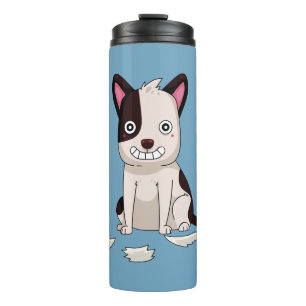 Termo Nombre personalizado, texto y color de Perro diver