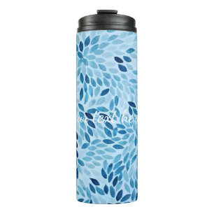 Termo Nombre personalizado Tumbler Térmico de Pétalos
