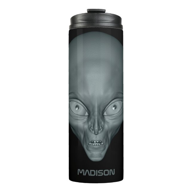 Termo Nombre personalizado UFO Alien tumbler (Anverso)