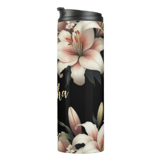 Termo Nombre personalizado único, lirio floral