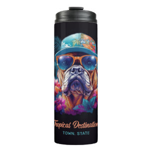 Termo Nombre personalizado y destino Tropical Vacation D