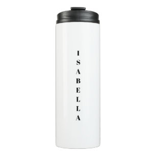 Termo nombre vertical serif del personalizado blanco min