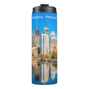 Termo Nombre y texto personalizados Filadelfia Pennsylva