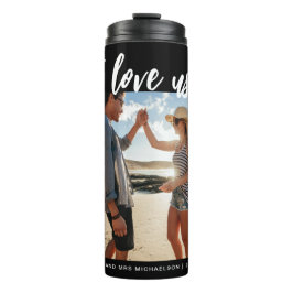 Termo Nos encanta Script Photo Black and White