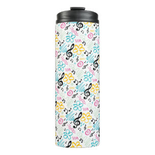 Termo Notas de música Treble Clef regalo de músico estil