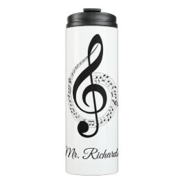 Termo Notas de música Tumbler térmico personalizado