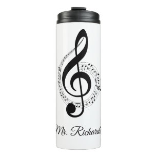 Termo Notas de música Tumbler térmico personalizado