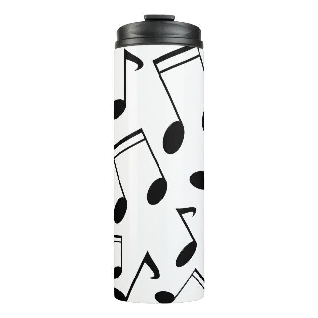 Termo Notas musicales negras (Anverso)