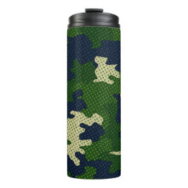 Termo Notre Dame Navy & Gold Warrior Camo Printed