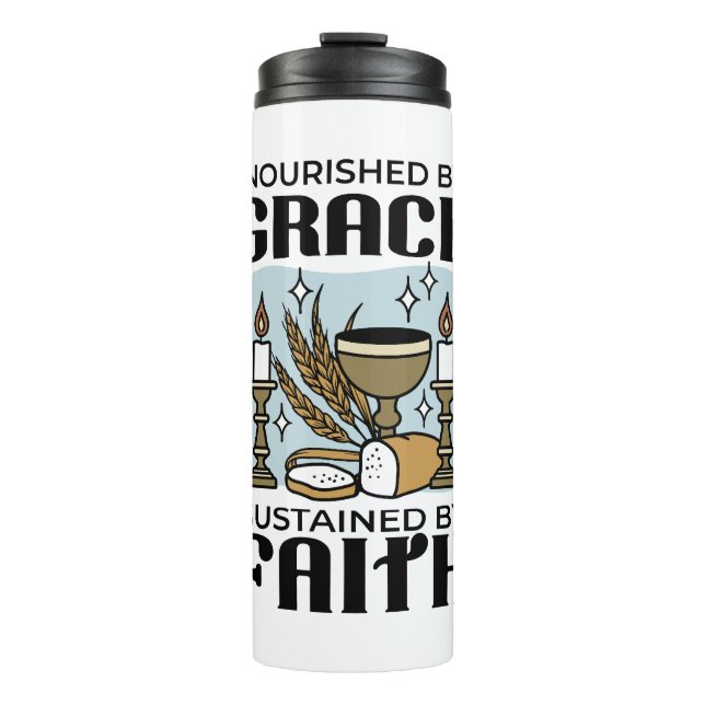 Termo Nourished by Grace, Sustained by Faith Design (Anverso)