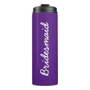Termo Novia Monogramas Bodas dan favores a morado