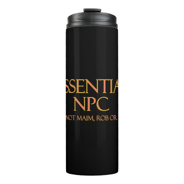 Termo NPC esencial No maim Rob ni matar RPG divertidos (Anverso)