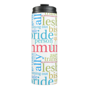 Termo Nube de palabras de la comunidad LGBTQ+ de Slipper