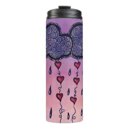 Termo Nubes y corazones de arte