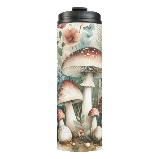 Termo Núcleo del algodón | Hongos y flores vintage (Anverso)