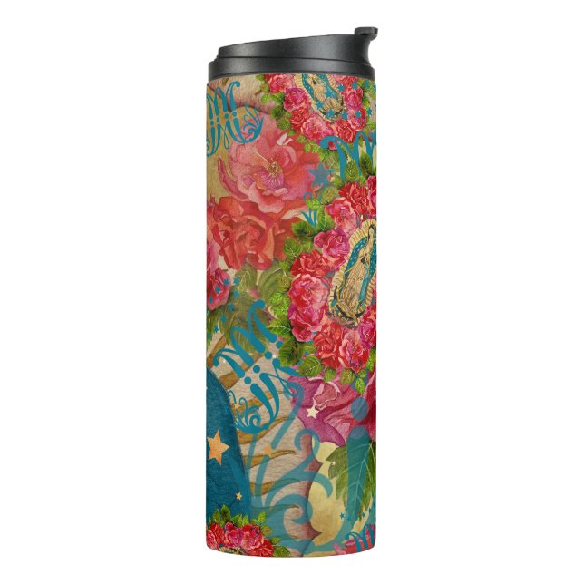 Termo Nuestra Señora de Guadalupe Tumbler Termal (Rotado hacia la izquierda)