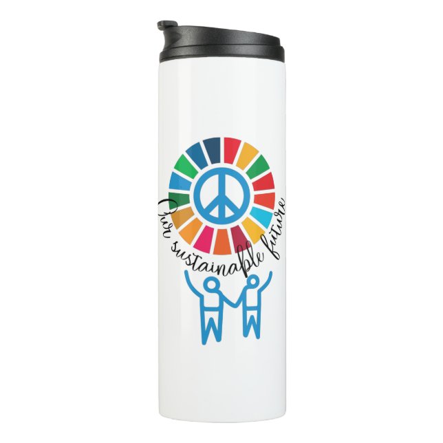 Termo Nuestro futuro sostenible Objetivos globales de la (Rotado hacia la derecha)