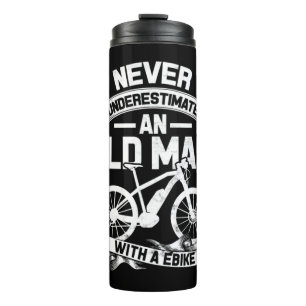 Termo Nunca subestimes a un anciano con un E-BikeGreat