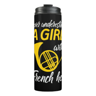 Termo Nunca Subestimes A Un Músico Chica Del Cuerno Fran