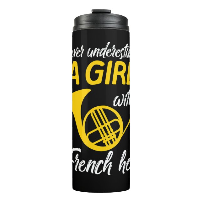 Termo Nunca Subestimes A Un Músico Chica Del Cuerno Fran (Anverso)