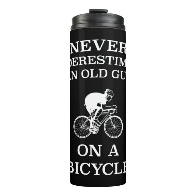 Termo Nunca Subestimes A Un Viejo En Una Bicicleta Graci (Anverso)