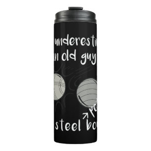 Termo Nunca subestimes a un viejo hombre con Petanque Bo