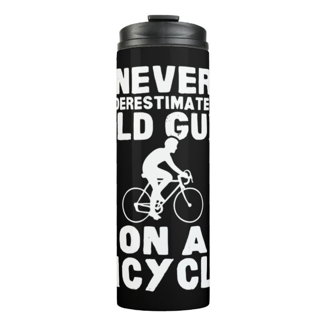 Termo Nunca Subestimes A Un Viejo Hombre En Un Regalo De (Anverso)